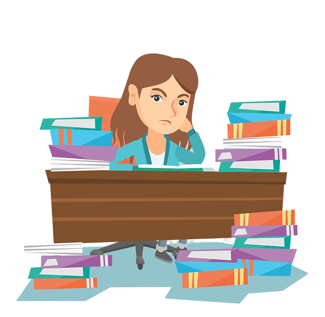 תמונה של אישה יושבת מתוסכלת במשרד